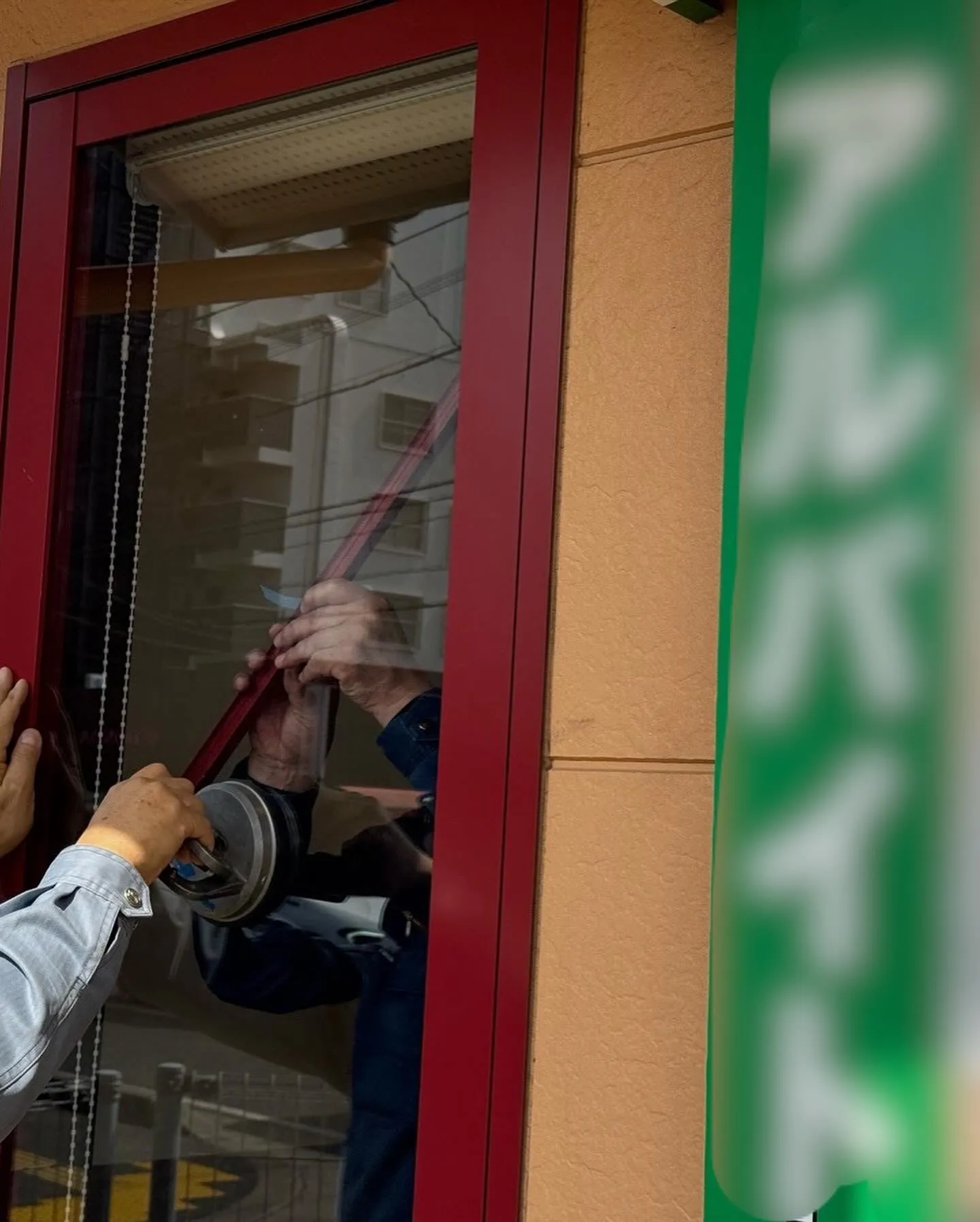 某ファミレス店舗清水ガラス工事をご紹介させて頂きます✨明日か...