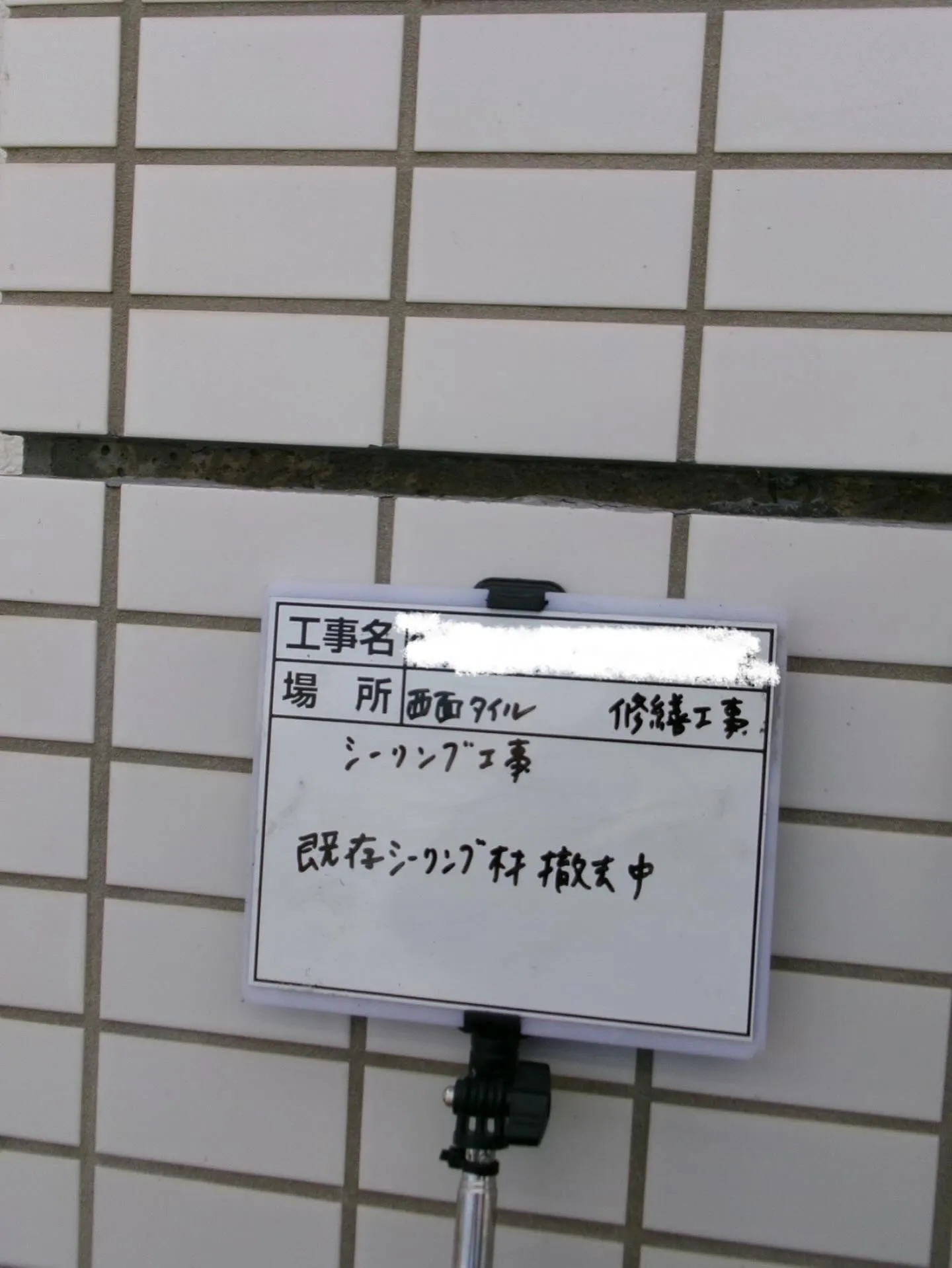 福岡市東区大規模修繕工事シーリング【西面タイル編】をご紹介さ...