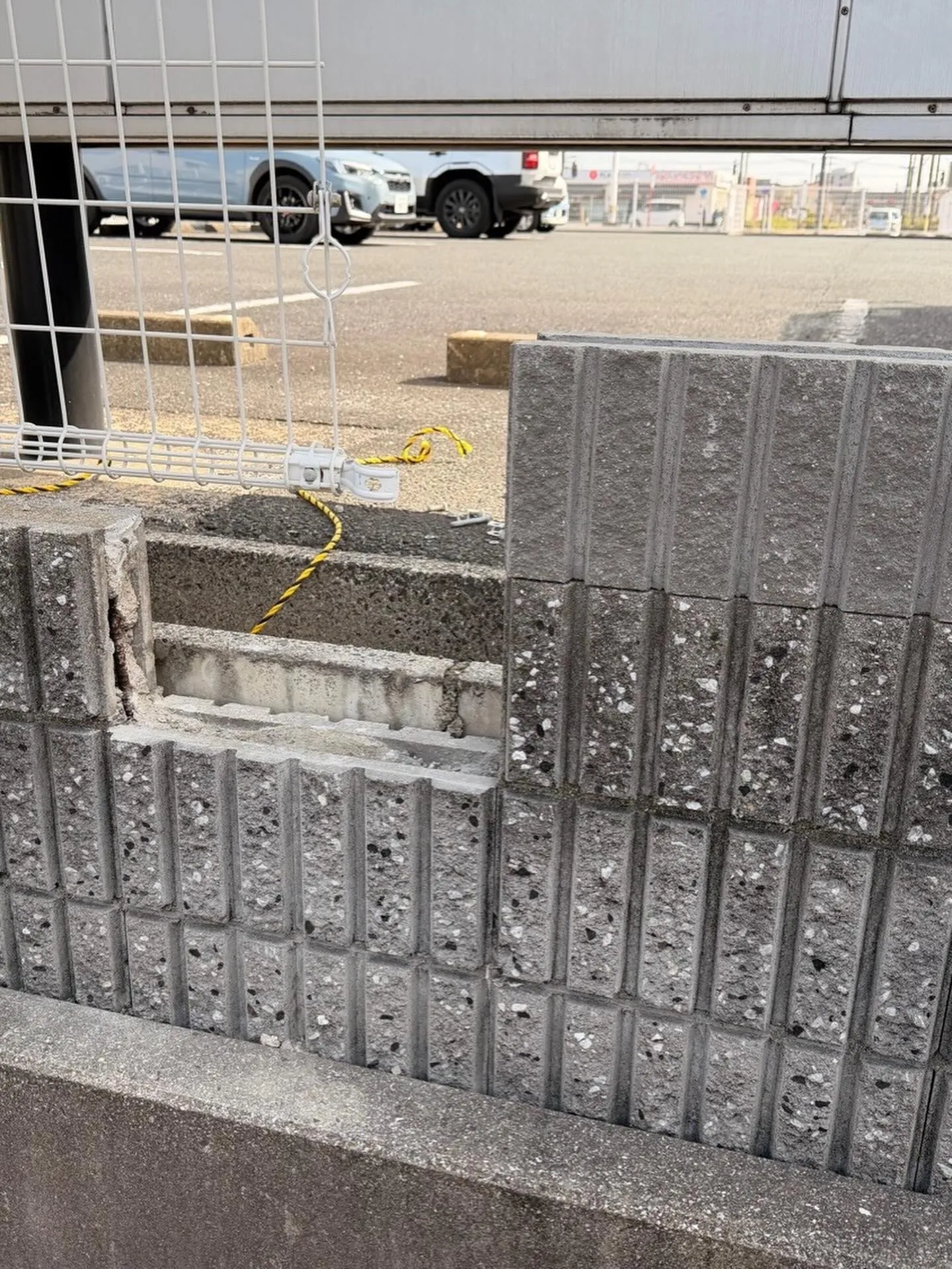 某衣服屋店舗行橋店ブロック工事をご紹介させて頂きます✨